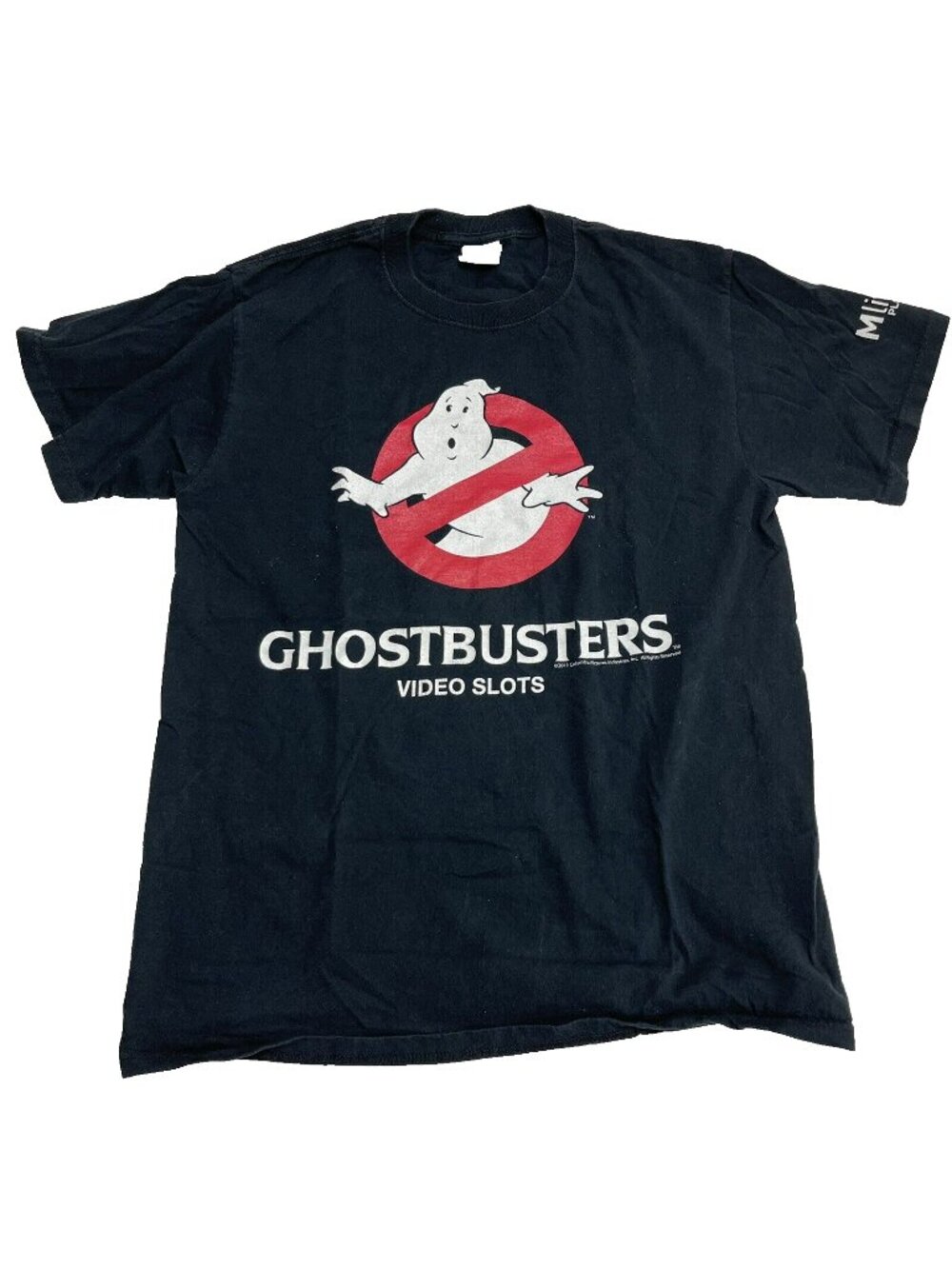 Ghostbusters Movie IGT Black Video Slots MLIFE Logo 2011 T Shirt Mens Size M
